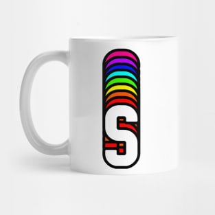 Rainbow Letter, S Mug